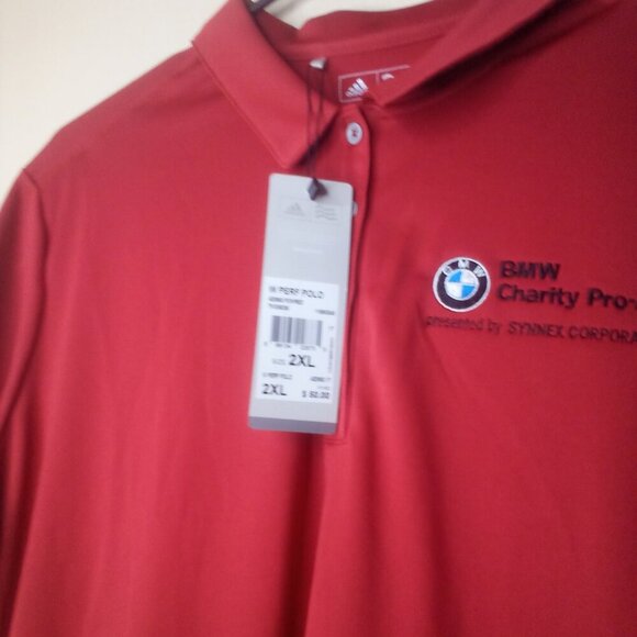 Adidas Polo Shirt BMW Charity Pro-Am Women 2XL Short Sleeve Red - Picture 13 of 16